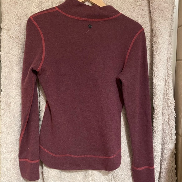 Medium Burgundy Ski Layer with Cute Buttons - Picture 3 of 3